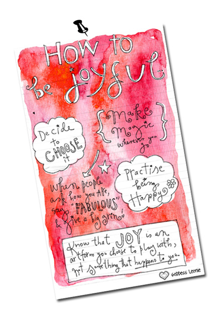 how to be joyful poster